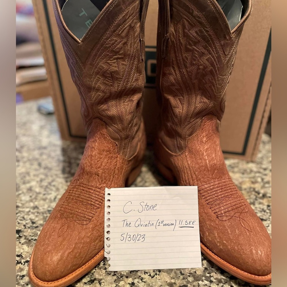 Tecovas Quintins Shark Skin 11.5 EE (wide)